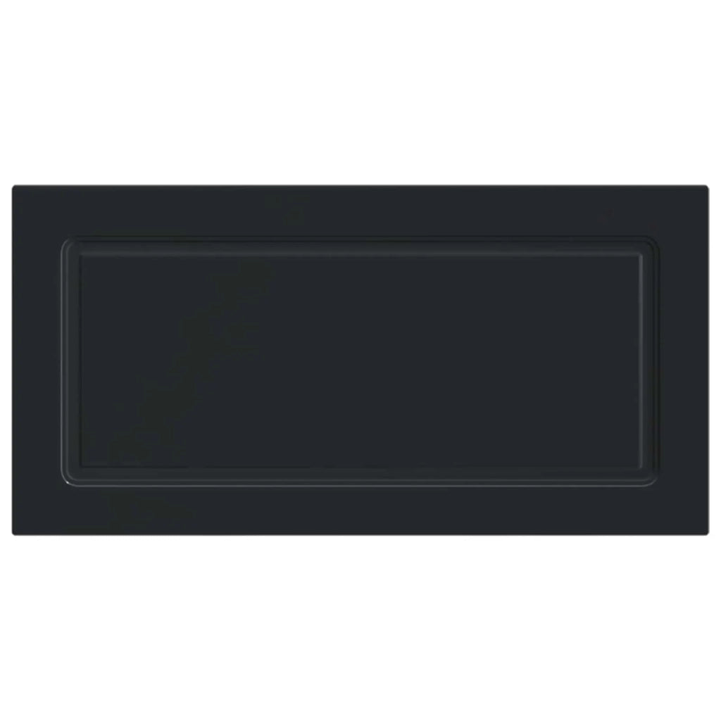 Testiera da Muro UTRECHT Nero Legno ingegnerizzato 897856