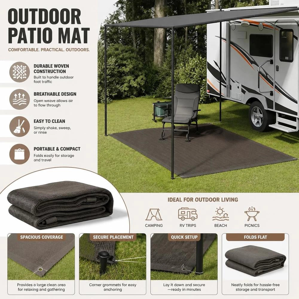 Tent Carpet 250 X 300 Cm Anthracite