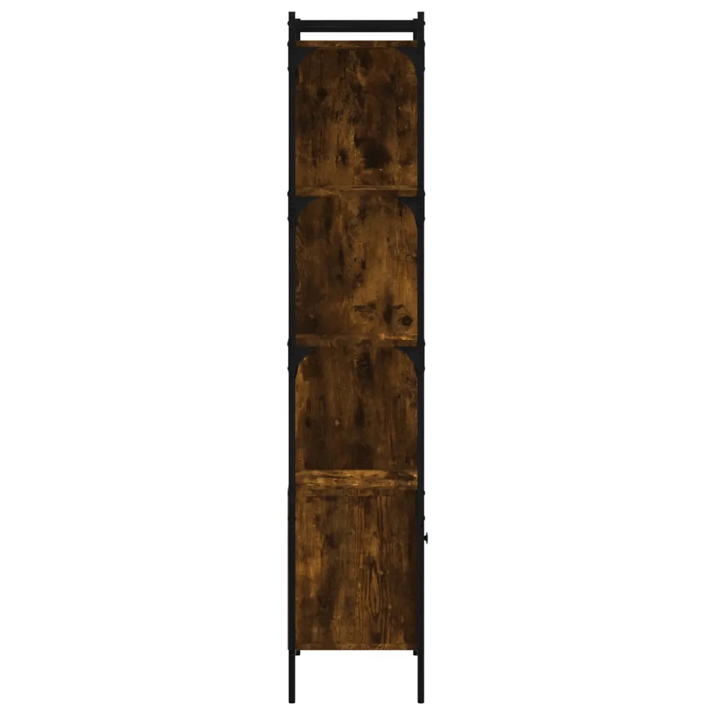 Libreria con Anta Rovere Fumo 44,5x30x154,5cm Legno Multistrato 833355
