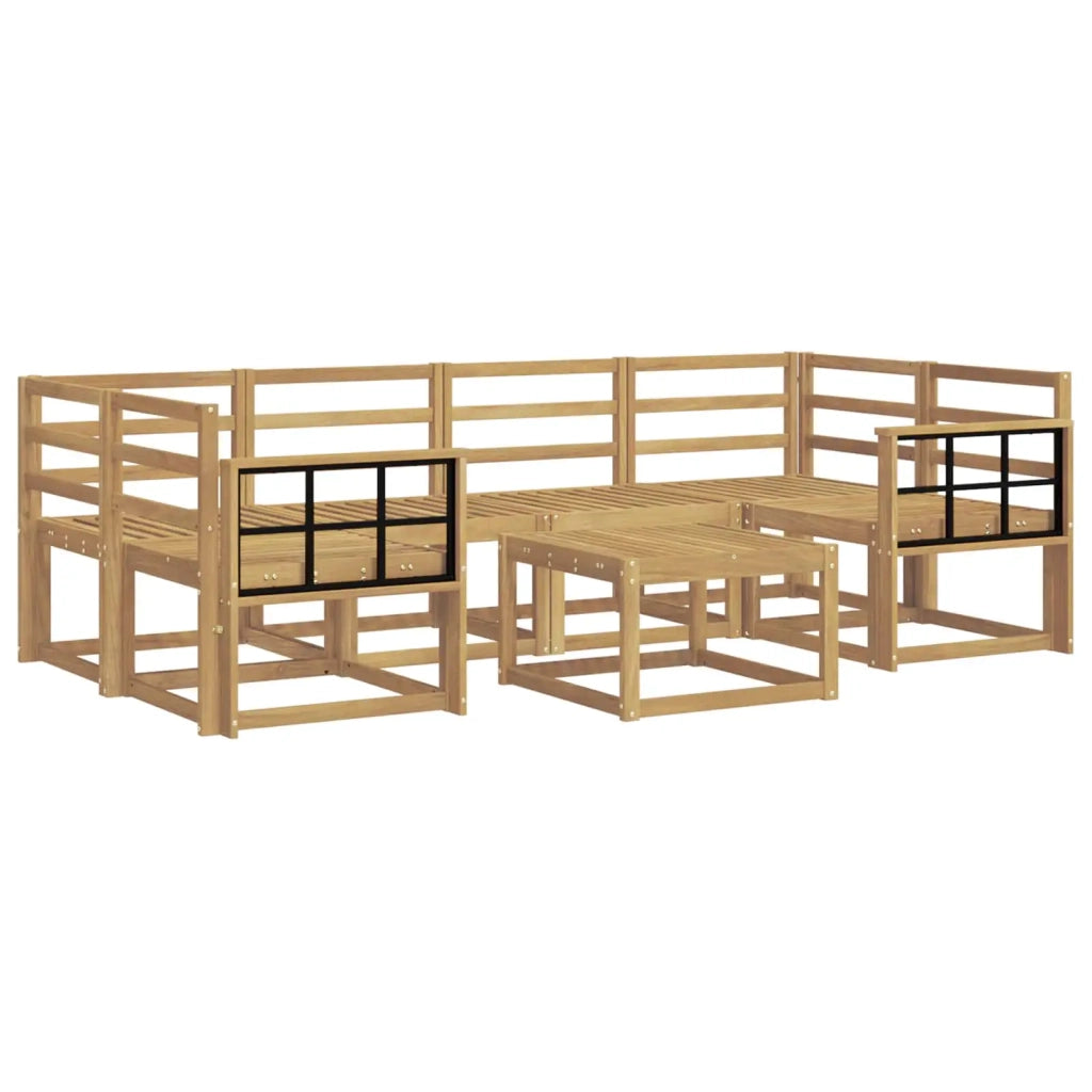 Set di divani da esterno 7 pcs Bianco 59 x 59 x 37 cm 3387323