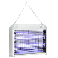 Easycomfort Zapper per Insetti e Zanzare da 20W a Luci LED UV con Vassoio Rimovibile, in ABS e Metallo, 39x8x28 cm