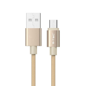 1 m Micro USB Cable Gold - Serie Platinum