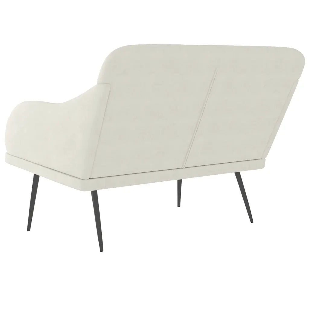 Panca Crema 110x76x80 cm in Velluto CFW3949583