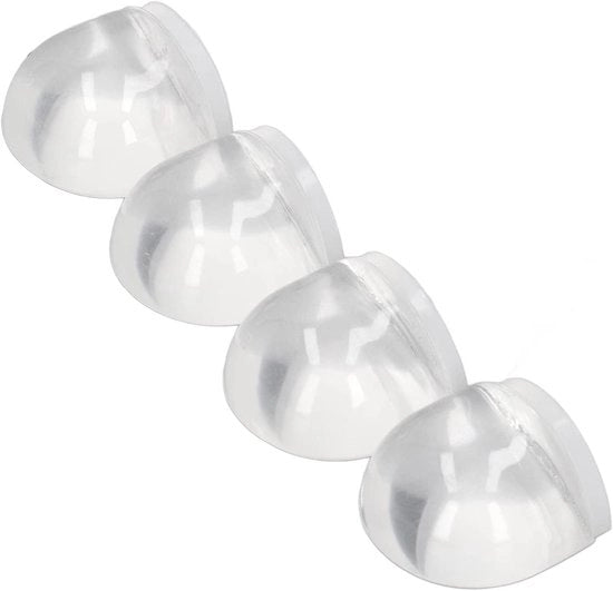 Stopper acrilico per inferriore porta pavimento - set da 4 - protezione porta - protezione parete.