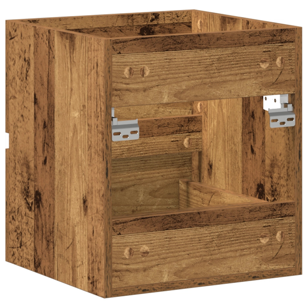 Mobile Lavabo da Bagno Legno Antico 41x38,5x45 cm in Truciolato