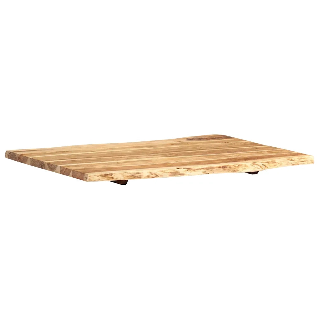 Piano del Tavolo | Superficie Tavolo | Piano Scrivania in Legno Massello di Acacia 80x(50-60)x2,5 cm