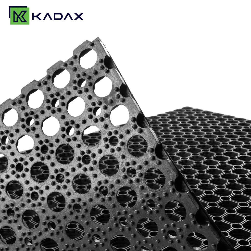 Zerbino d'ingresso KADAX, tappetino universale per scarpe, 120x80 cm, gomma