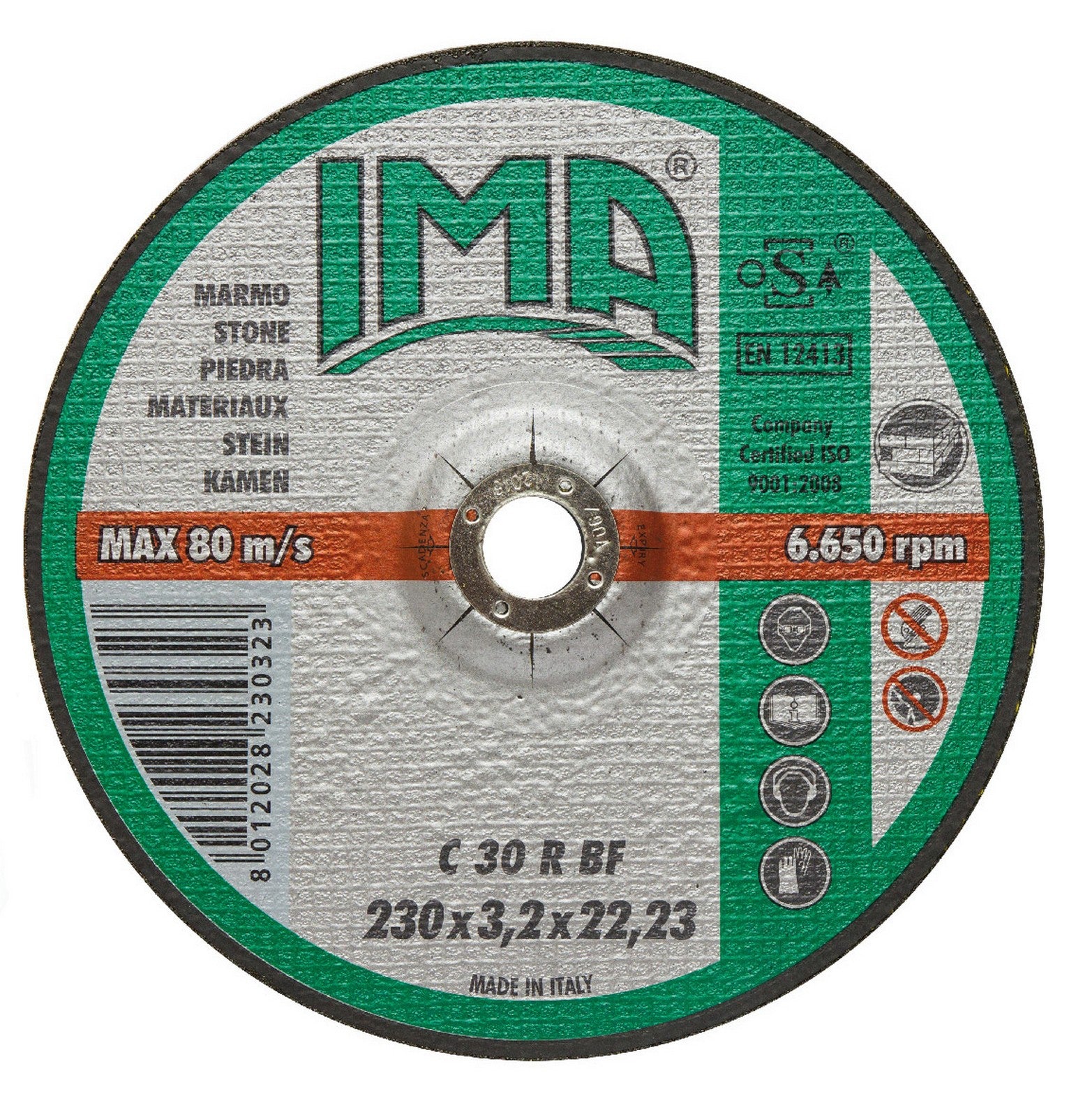 disco per marmo ima diametro 230x3,2 cod:ferx.8491