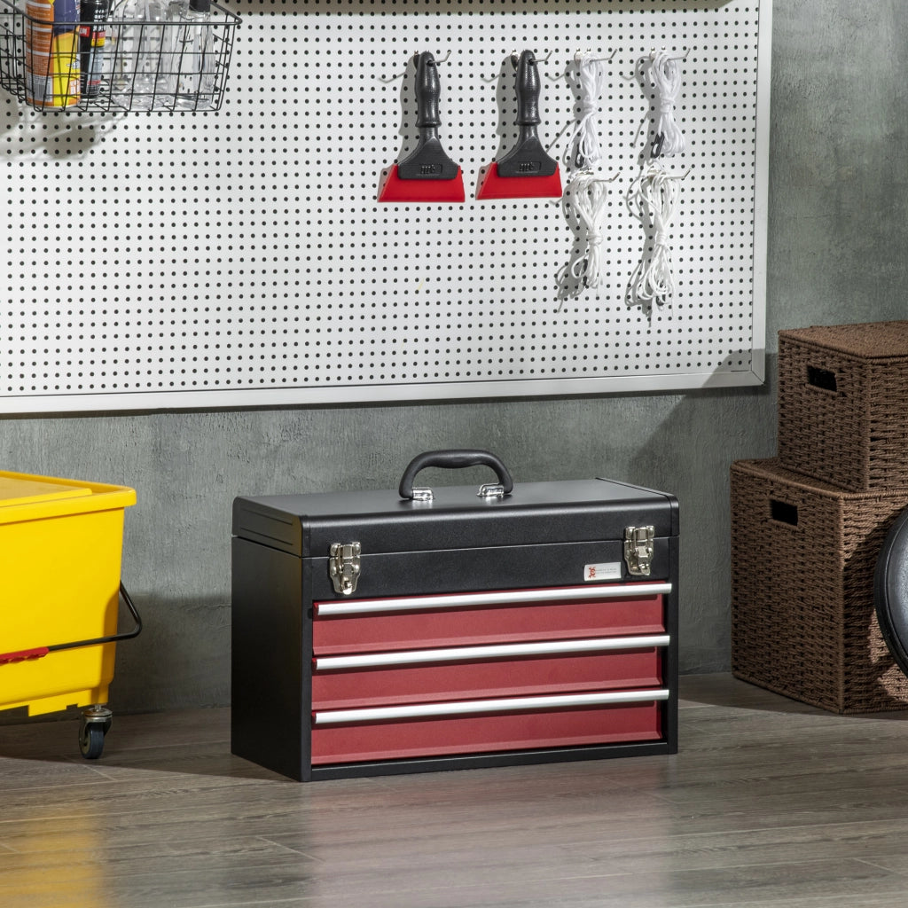 CASSETTA PORTAUTENSILI 51x22x32 cm in acciaio nero, senza utensili