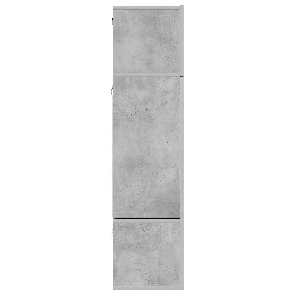 Set di Mobili Porta TV 6 pz-Set di 6 Credenza per TV Grigio Cemento in Legno Multistrato 889631