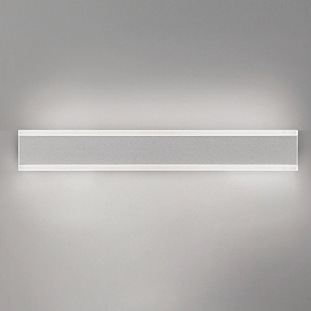 Riga Lampada da parete e soffitto a LED 27W 2180lm 3000K IP54 in alluminio bianco opaco per interni ed esterni design minimalista moderno 50.5cm