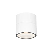 Lampada A Soffitto Esterno Moderna Spin Metallo Bianco Led Integrato 5W Ip54