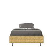 Letto 1 Piazza e Mezzo Sommier 120x210 cm con Rete Azelia Aragona 3 Giallo