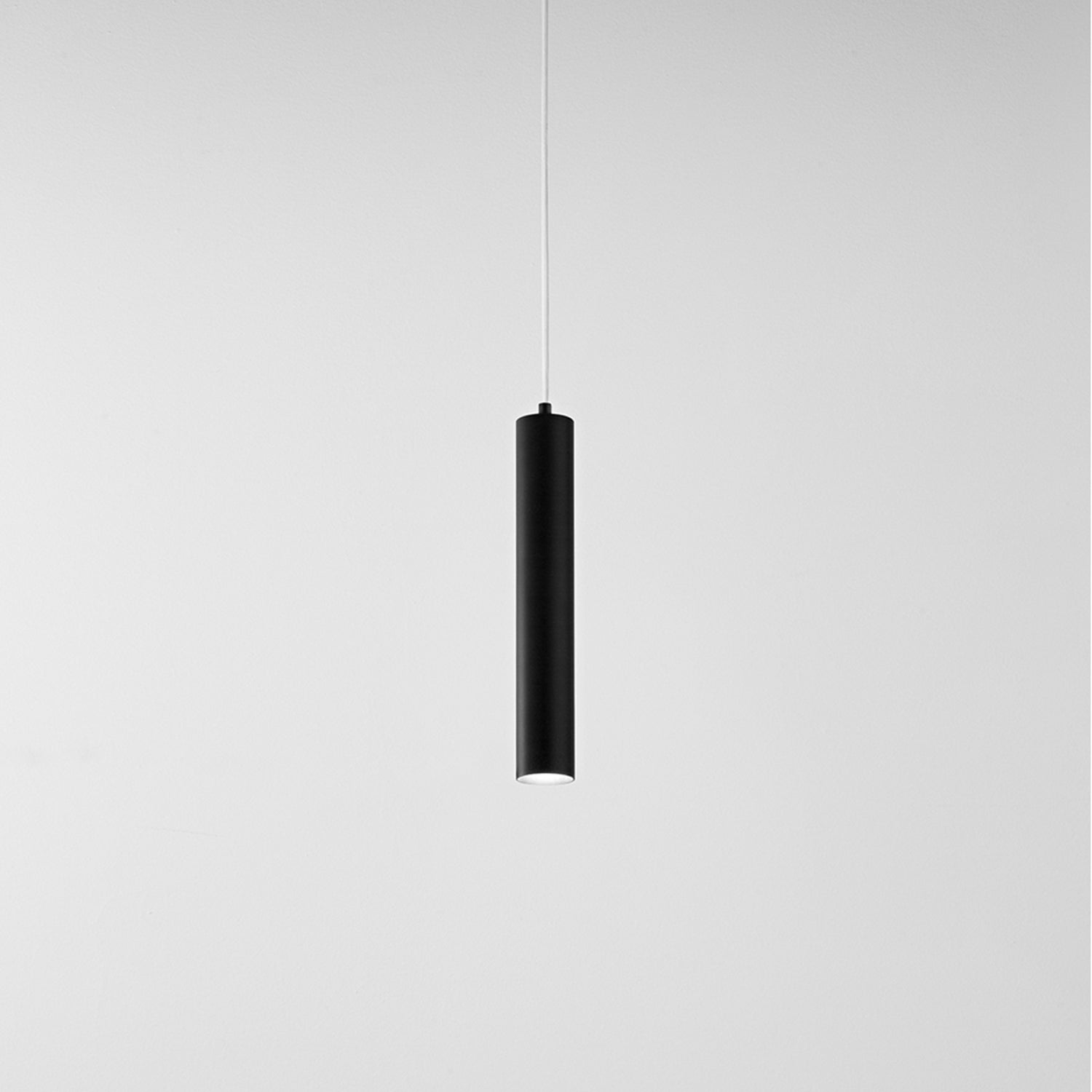 Sospensione Minimal Shot Metallo Nero 1 Luce Gu10 Ip20