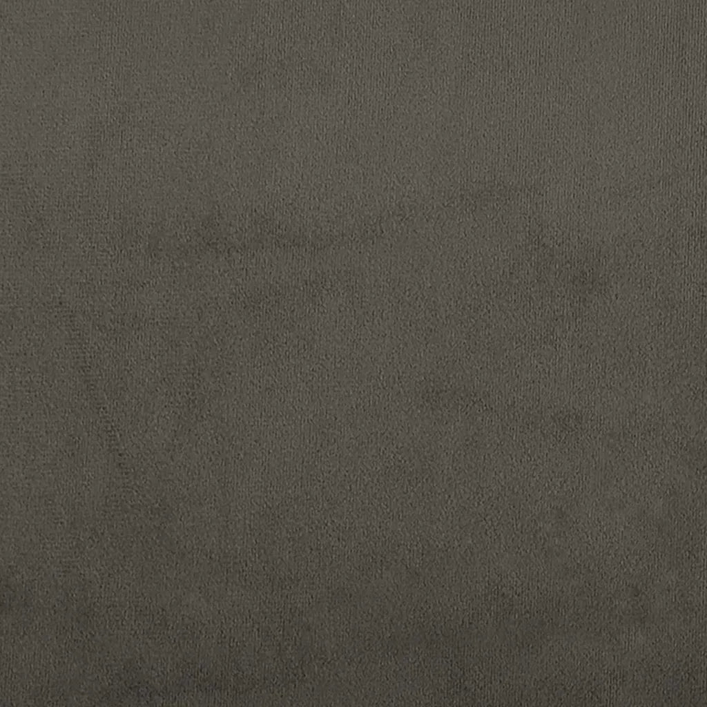 Materasso a Molle-Materasso per letto Grigio Scuro 160x220x20 cm in Velluto