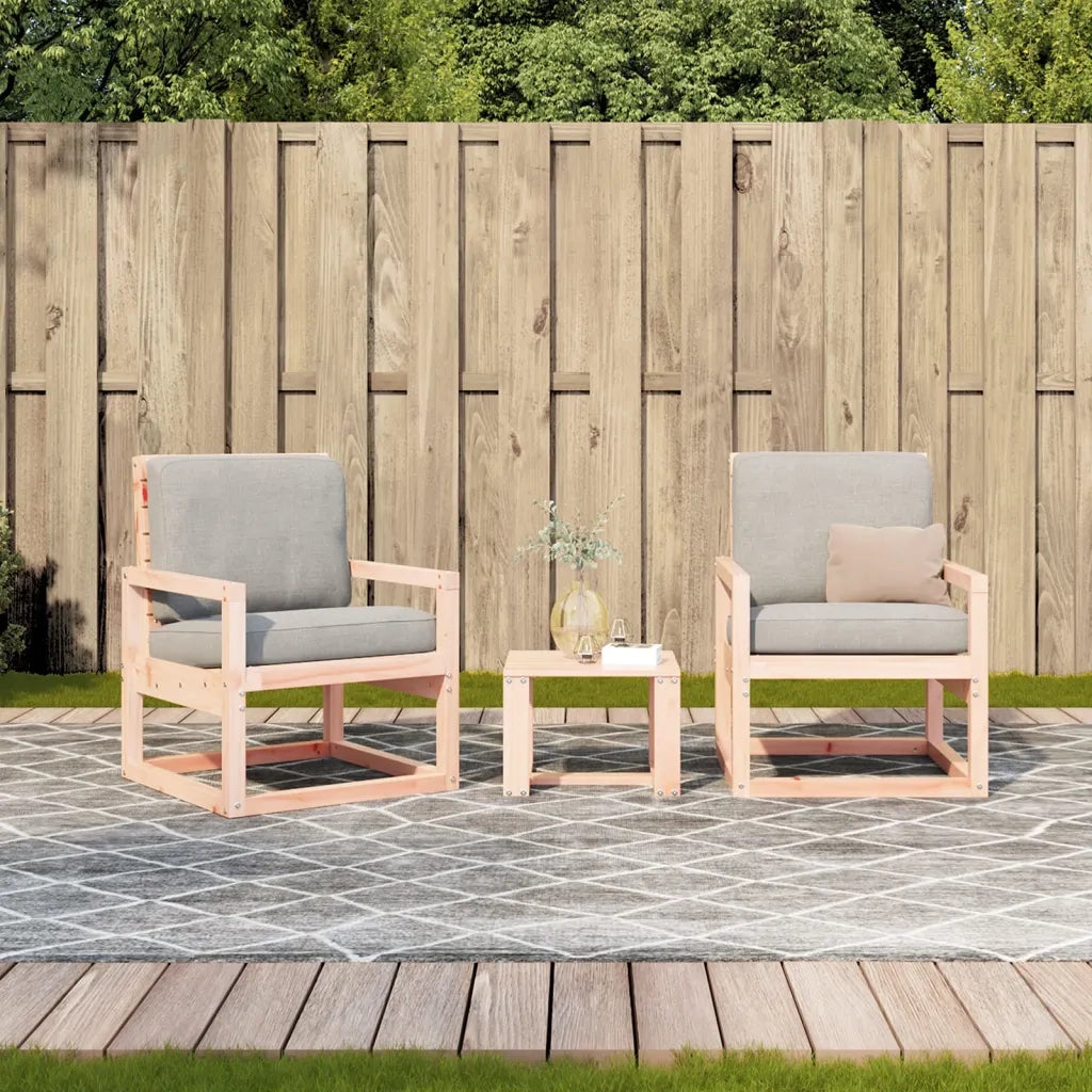 Set Salotto da Giardino 3 pz | Set di Mobili da Esterno in Legno Massello di Douglas