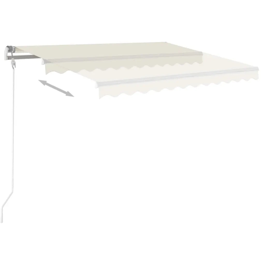 Tenda da Sole Retrattile Manuale 350x250 cm Crema 3068877