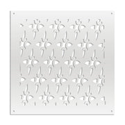 ZED - Pannello in PVC traforato - Parasole Misura: 48x48 cm, Colore: bianco