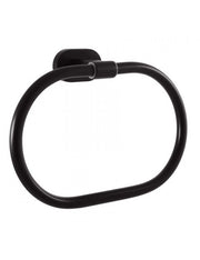 Anello porta asciugamani ovale YUKON in ottone nero opaco