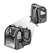 Fudajo Zaino porta animali estensibile Zaino per cani/gatti fino a 6kg Con rete e finestre