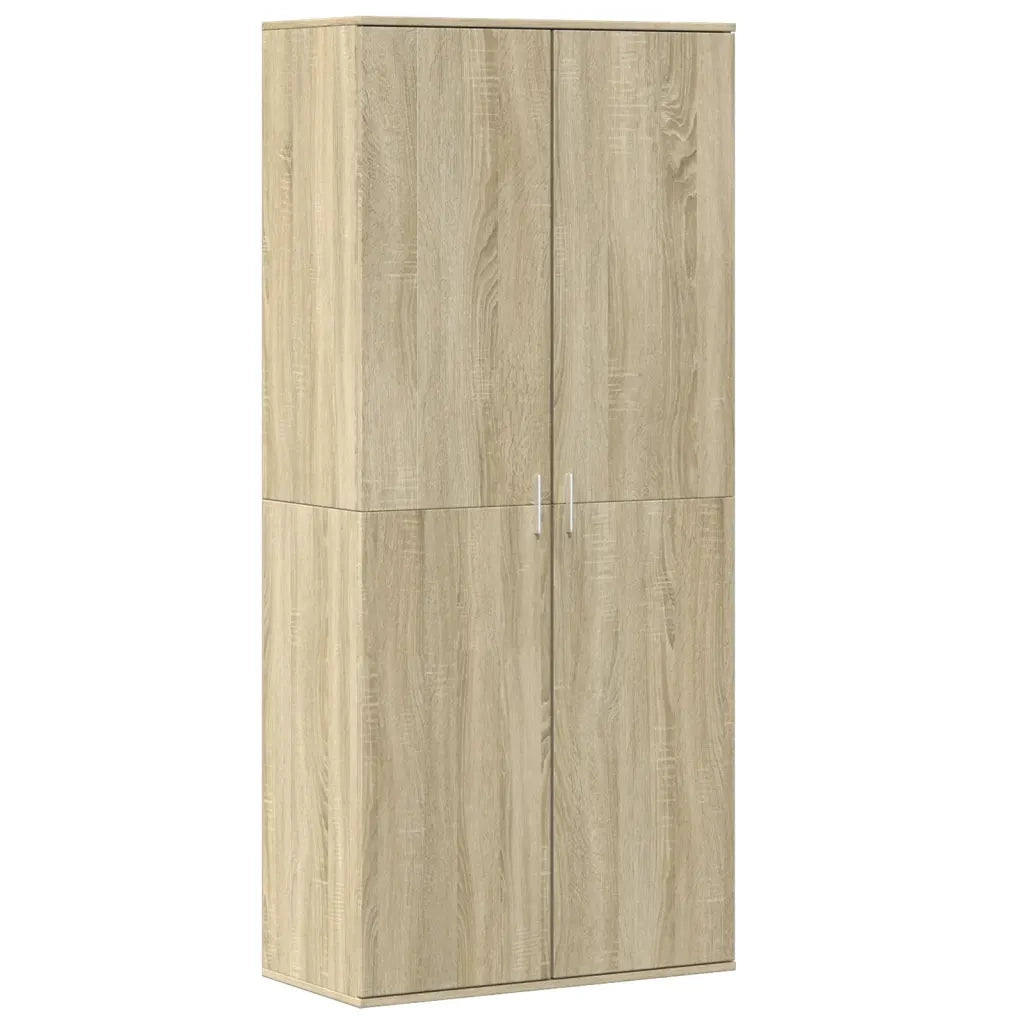 vidaXL Scarpiera Rovere Sonoma 80x39x178 cm in Legno Multistrato