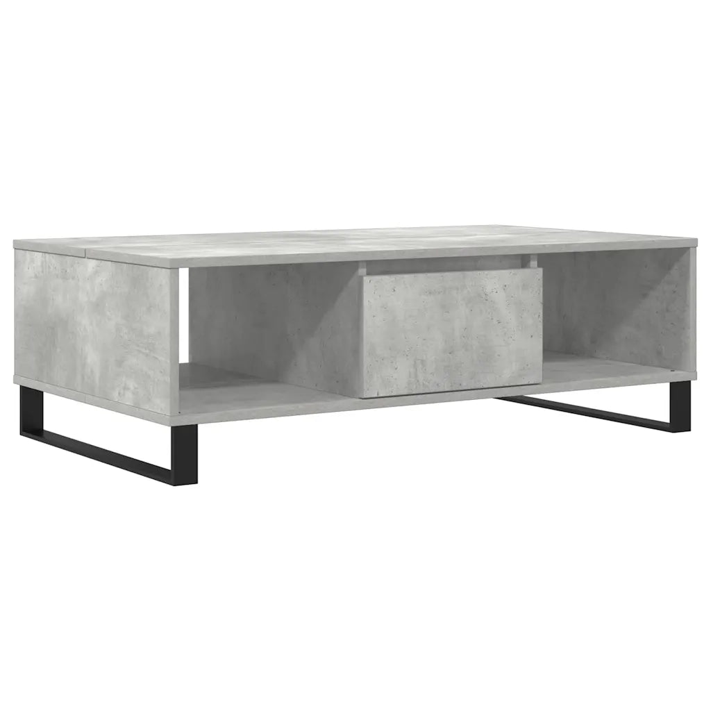 vidaXL Tavolino Salotto Grigio Cemento 104x60x35 cm Legno Multistrato