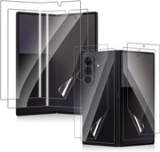 Protezione schermo per Samsung Galaxy Z Fold 7 5G, [2+2+2 Pacchi] Protezione schermo interno + esterno + posteriore, Film TPU morbido e flessibile, Protezione HD trasparente e anti graffio