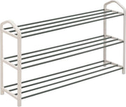 Scaffale a 3 livelli per scarpe - organizzatore di accessori - piano per scarpe - alta qualità acciaio - plastica - impermeabile - grande capacità - 19,5 cm x 79 cm x 45 cm