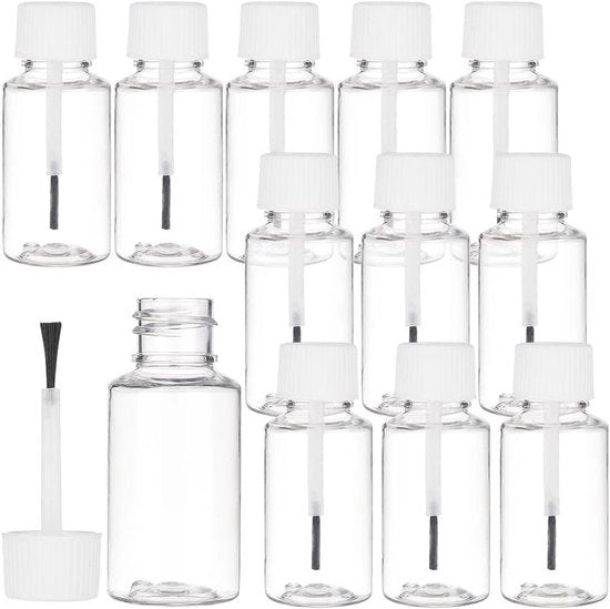 Rettifica Lacca per Unghie - 20 ml - Applicatore a Pennello in Plastica - Bocchetta Bianca