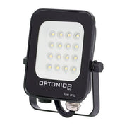 Proiettore led 10 watt slim metallo nero ip65 equivalente 66 watt *** temperatura colore lampada 6000k bianco freddo,...