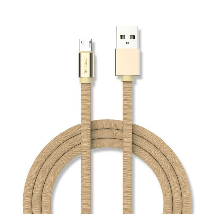 1 m Micro USB Cable Gold - Serie Ruby