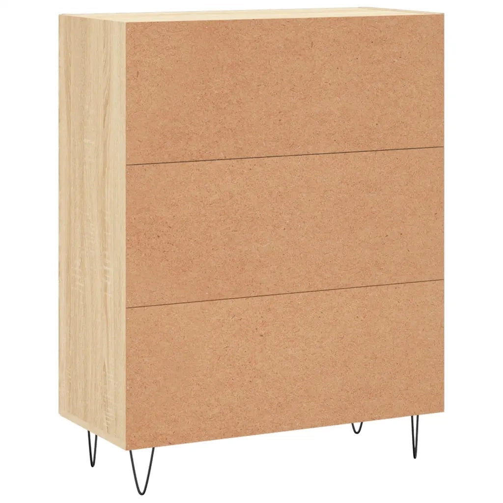 Credenza Rovere Sonoma 69,5x34x90 cm in Legno Multistrato 830255