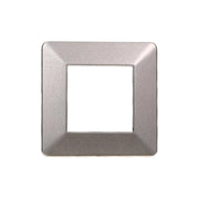 Placca Plastica Serie Starlight 2P Colore Titanio Compatibile Con Vimar Plana