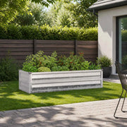 Letto rialzato da giardino Argento 100 x 40 x 24 cm 8006313