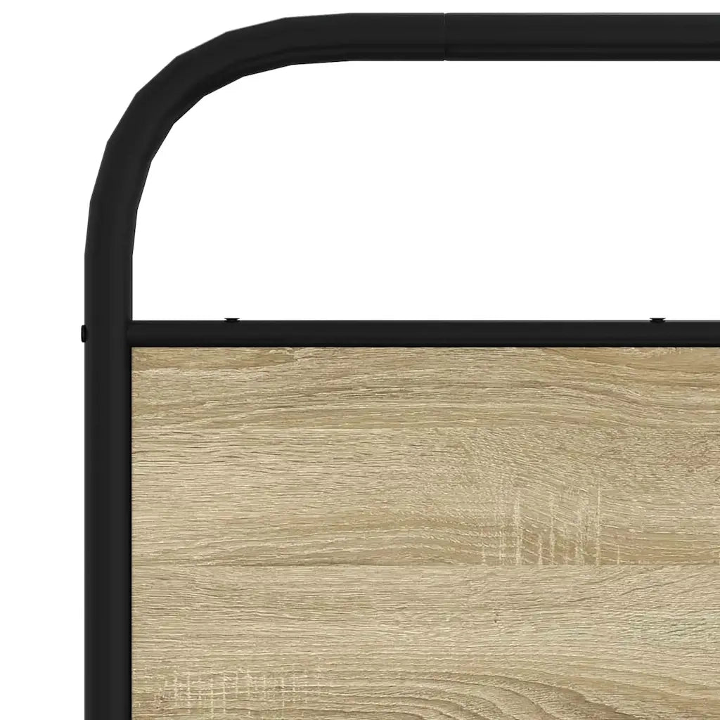 Testiera di Ricambio Rovere Sonoma 160 cm in Acciaio e Legno Multistrato 4100293