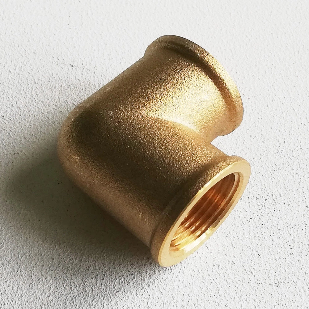 Gomito curva da 1+1/2 ff in ottone