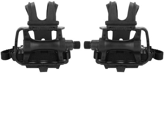 Pedali Professionali per Bicicletta - Materiale Nylon Durevole - Progettati per il Leggerezza - Con Teenclips/Rampini - Migliorata Presa - Facili da Montare - Accessori per Bicicletta