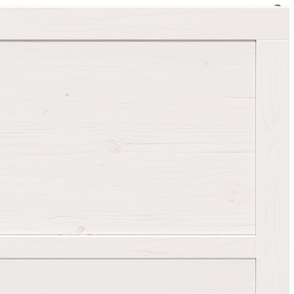 Porta a Fienile Bianca 90x208 cm in Legno Massello di Pino