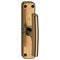 Maniglia per finestra in lega di bronzo anodizzato con cremagliera Ghidini Pietro Bosco BL 4.0 e perni di alta qualità.