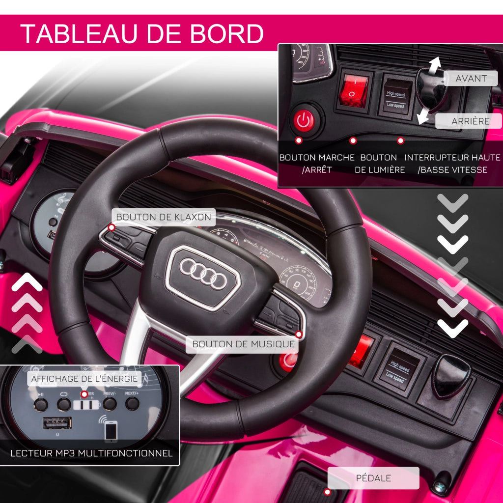 Auto elettrica bambini Audi RS Q8 ¨C zephmum ¨C rosa