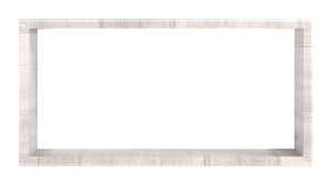 Mensola Cubo da Parete 70x35x15,5 cm in Fibra di Legno Artù Rovere Grigio