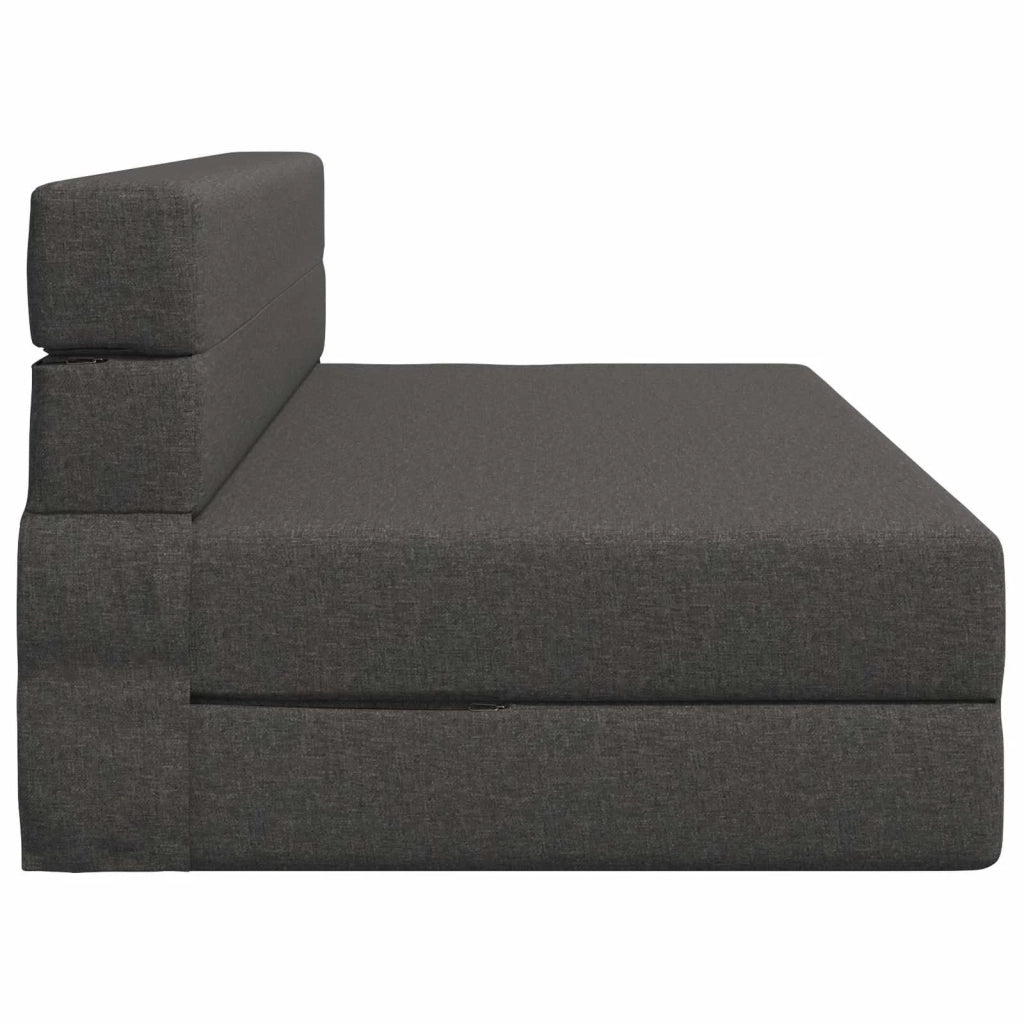 Divano Letto Pieghevole Grigio Scuro 152 x 86,5 x 60 cm Tessuto 900120