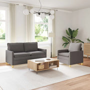 Set di divani 2 pz Grigio Scuro Tessuto 3417060