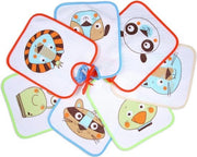 Set di 7 Bambini Slittini Acquastretti con Disegni Animali e Chiusura a Maglia