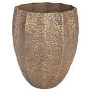 Fioriera in metallo dorato 40x39x51h cm