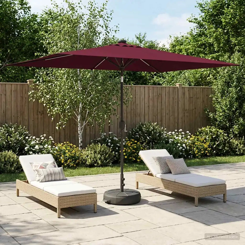 Parasol da Giardino con Luci LED 200 x 300 cm Poliestere 42036244