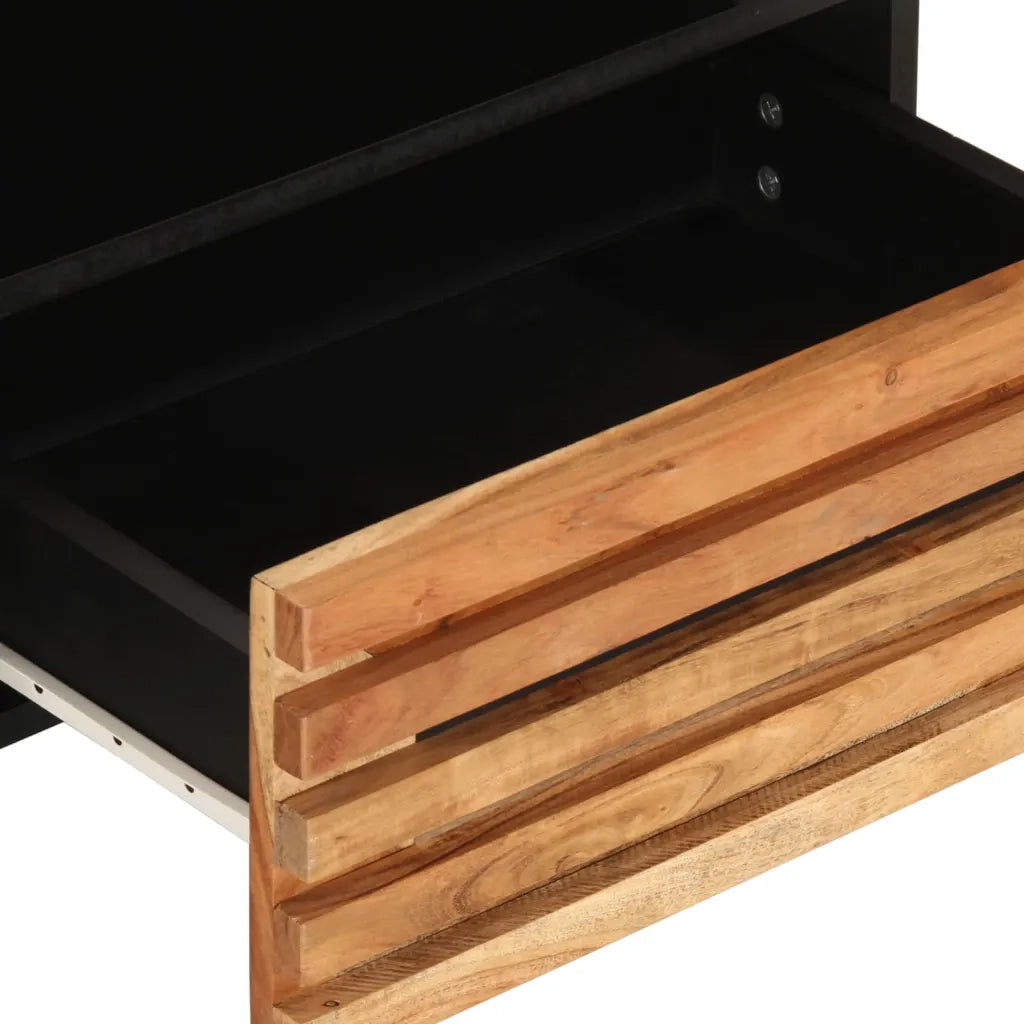 Mobile Porta TV 80x34x46 cm in Legno Massello di Acacia