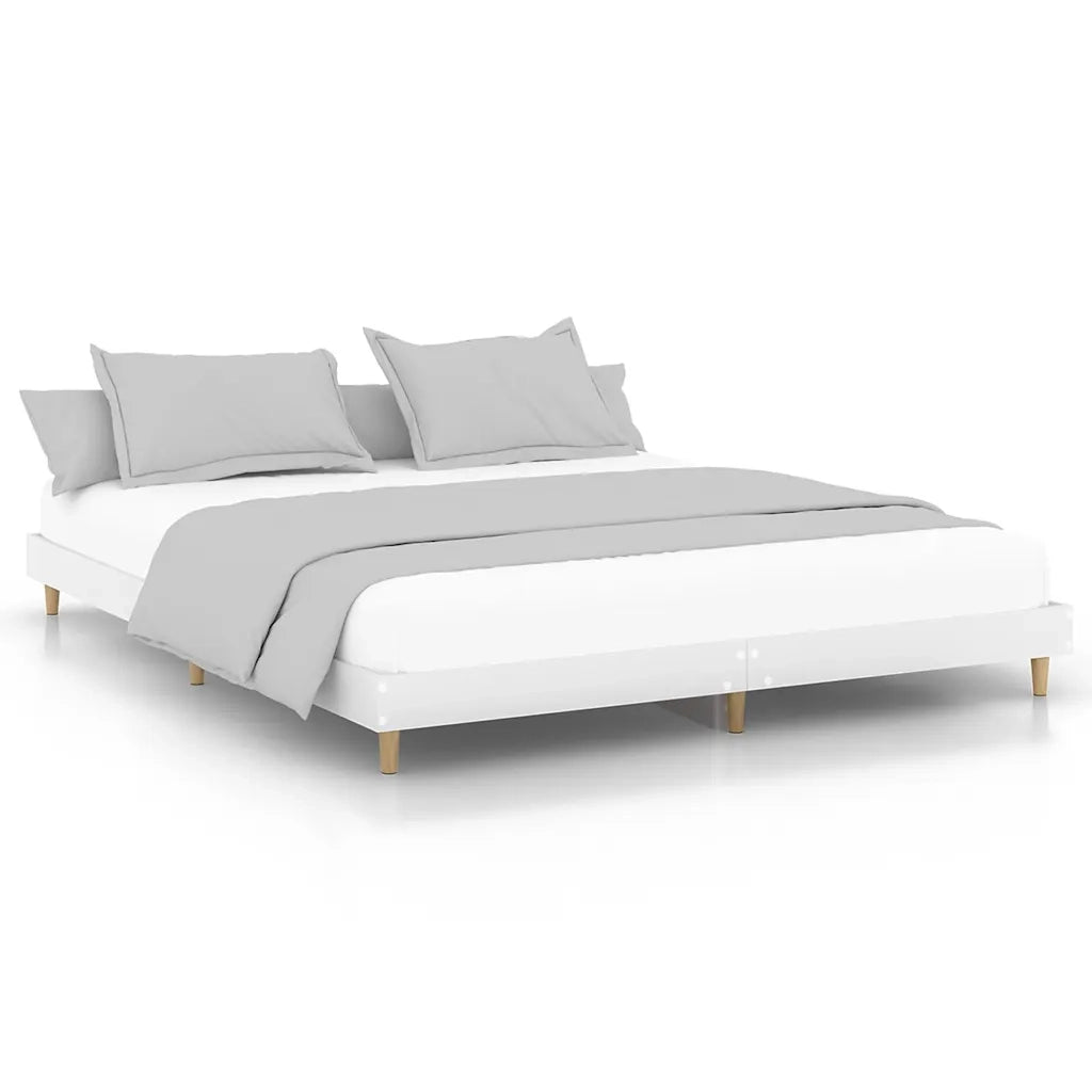 Giroletto-Struttura Letto Bianco 120x200 cm in Legno Multistrato 792987