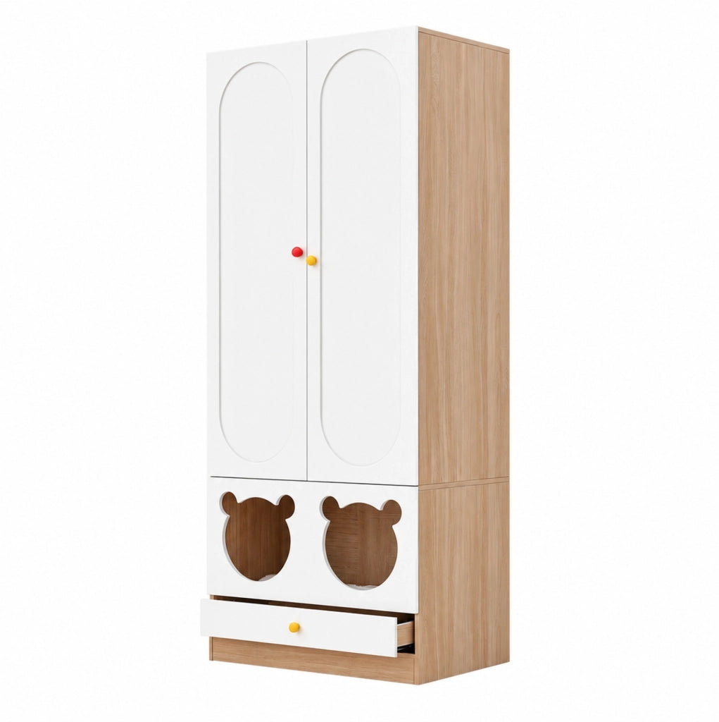 Armadio per bambini a 2 ante 80 x 50 x 200 cm