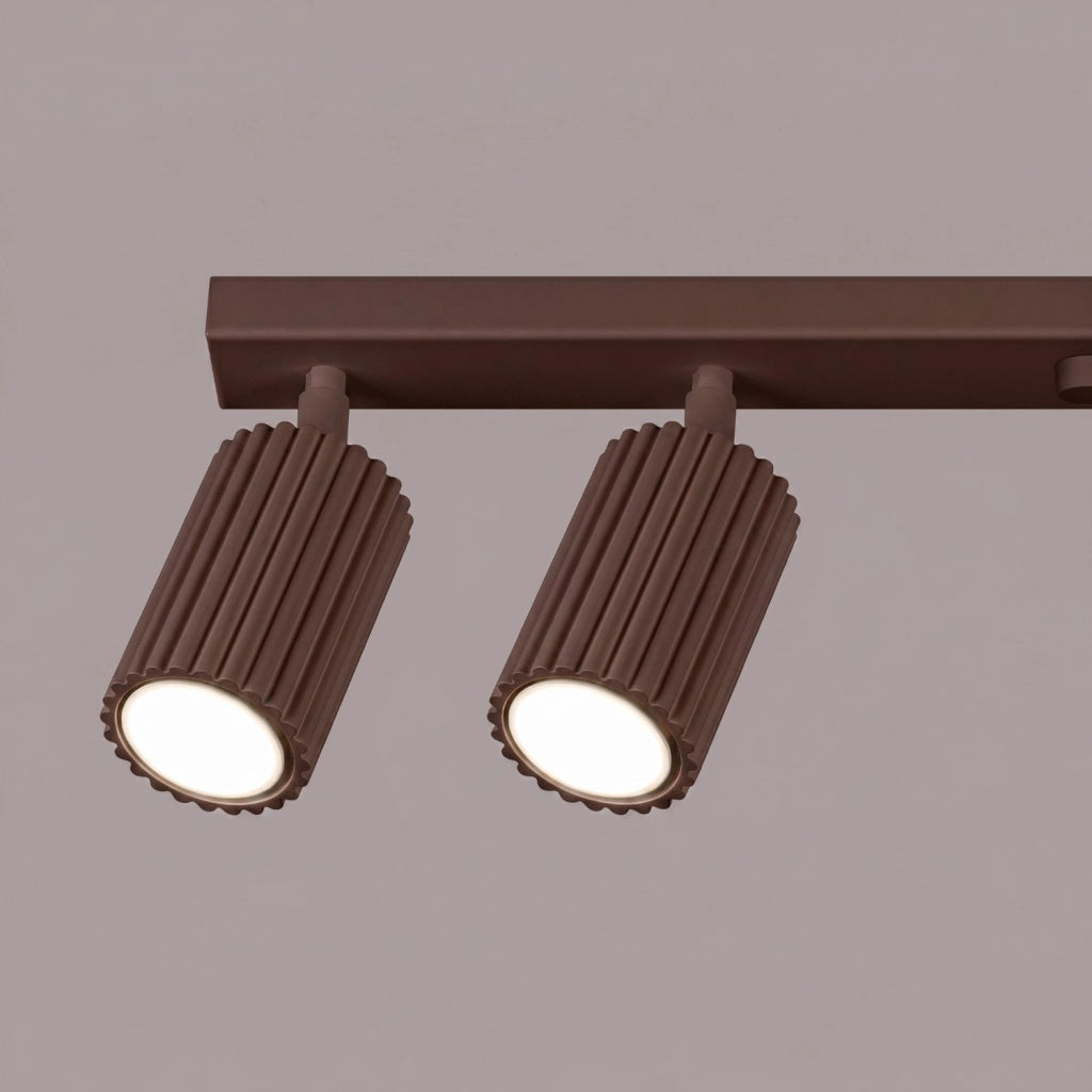 Plafoniera KARBON 6L marrone